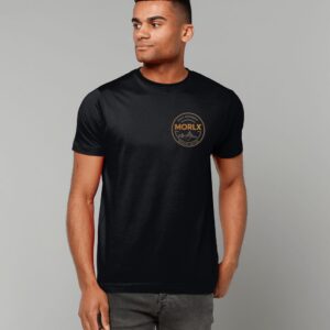 MORLX Men’s Signature Logo T-Shirt – Black & Orange / Multi-Colour Options