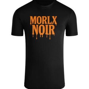 MORLX NOIR “Meltdown” T-Shirt – Black & Orange