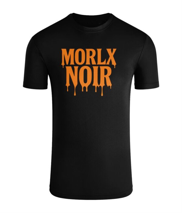 MORLX NOIR “Meltdown” T-Shirt – Black & Orange