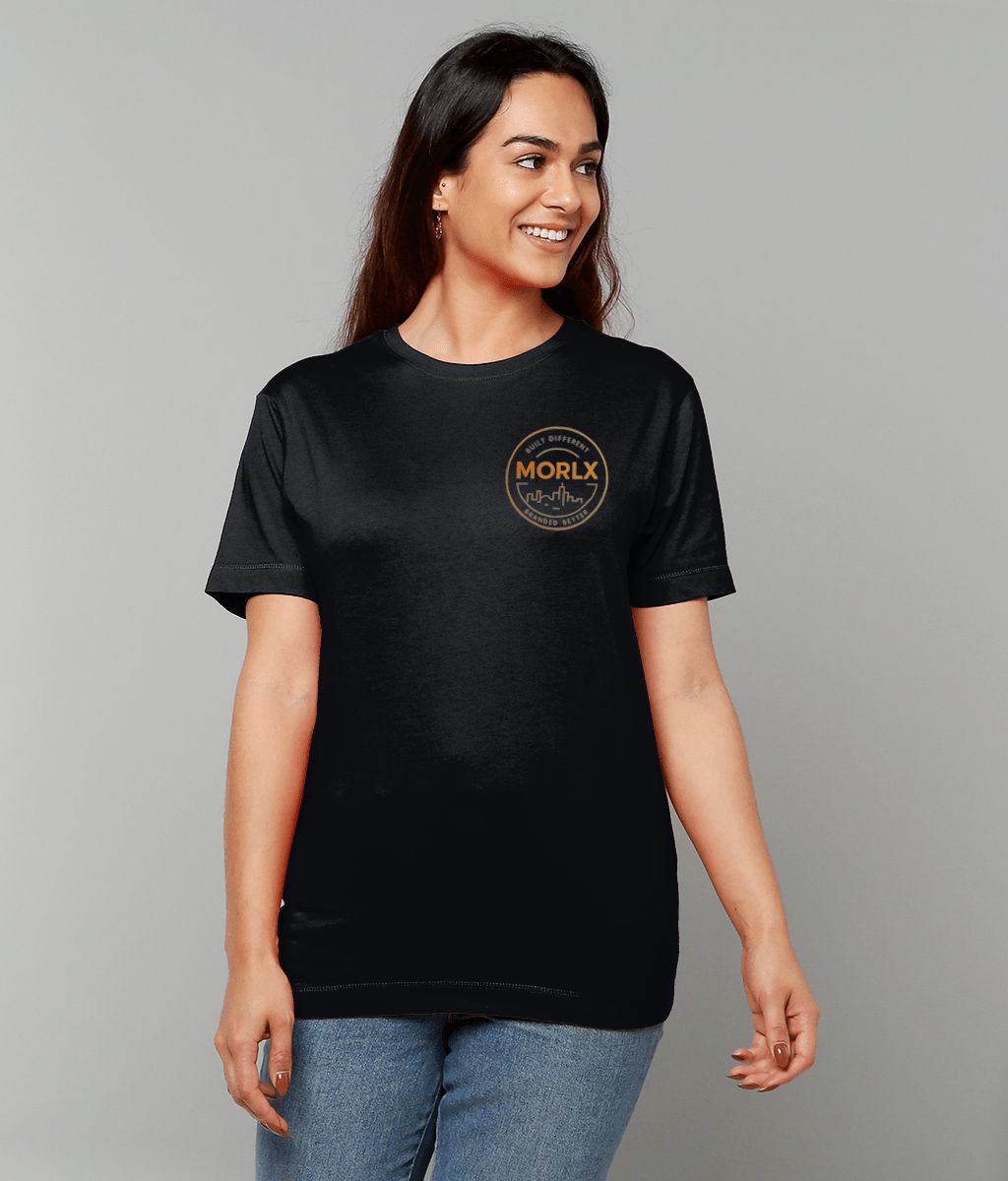 MORLX Women’s Signature Logo T-Shirt – Black & Orange / Multi-Colour Options