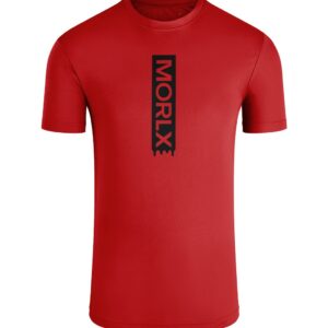 MORLX Kids’ “Drip Stack” Tee – Red & Black