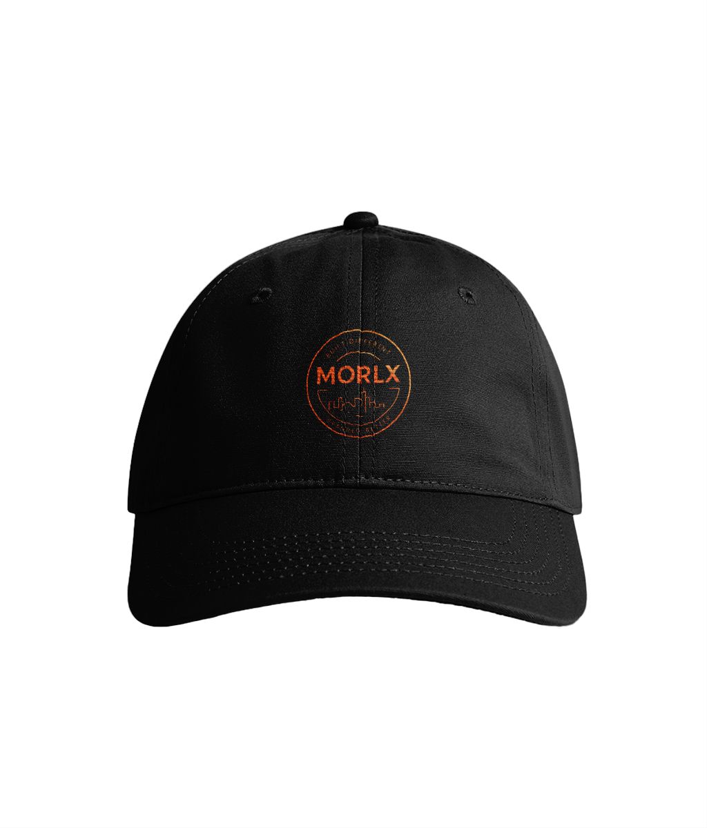 MORLX Signature Cap – Black & Orange (Unisex/Kids)
