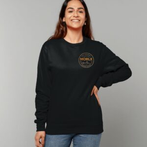 MORLX Women’s Signature Logo Sweatshirt – Black & Gold