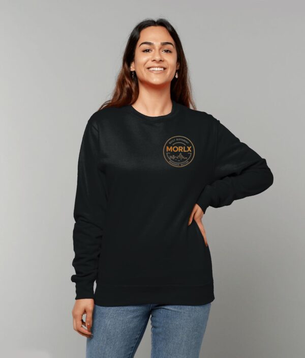 MORLX Women’s Signature Logo Sweatshirt – Black & Gold