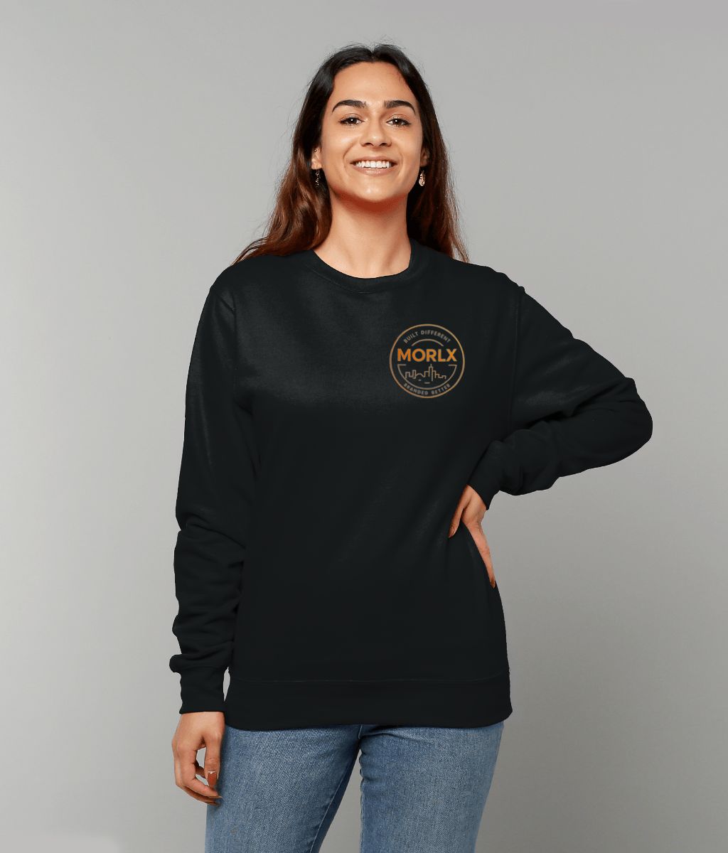 MORLX Women’s Signature Logo Sweatshirt – Black & Gold