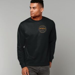 MORLX Men’s Signature Logo Sweatshirt – Black & Gold
