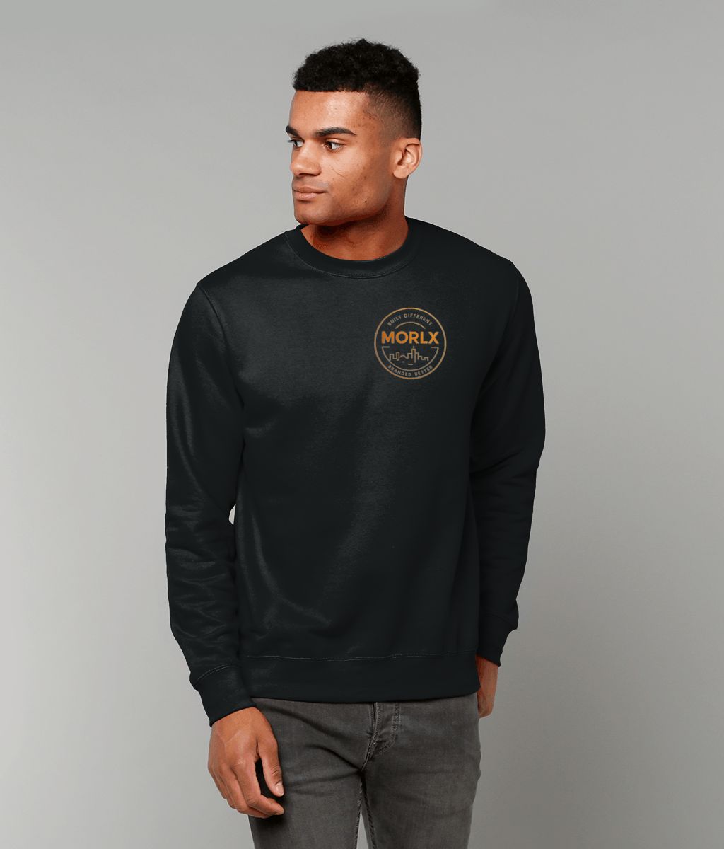 MORLX Men’s Signature Logo Sweatshirt – Black & Gold