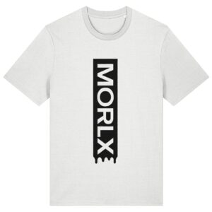 MORLX “Drip Stack” T-Shirt – White & Black
