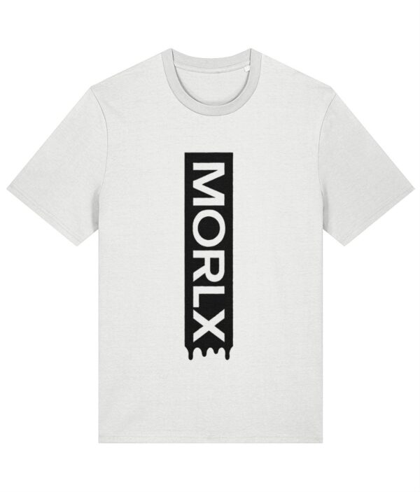 MORLX “Drip Stack” T-Shirt – White & Black