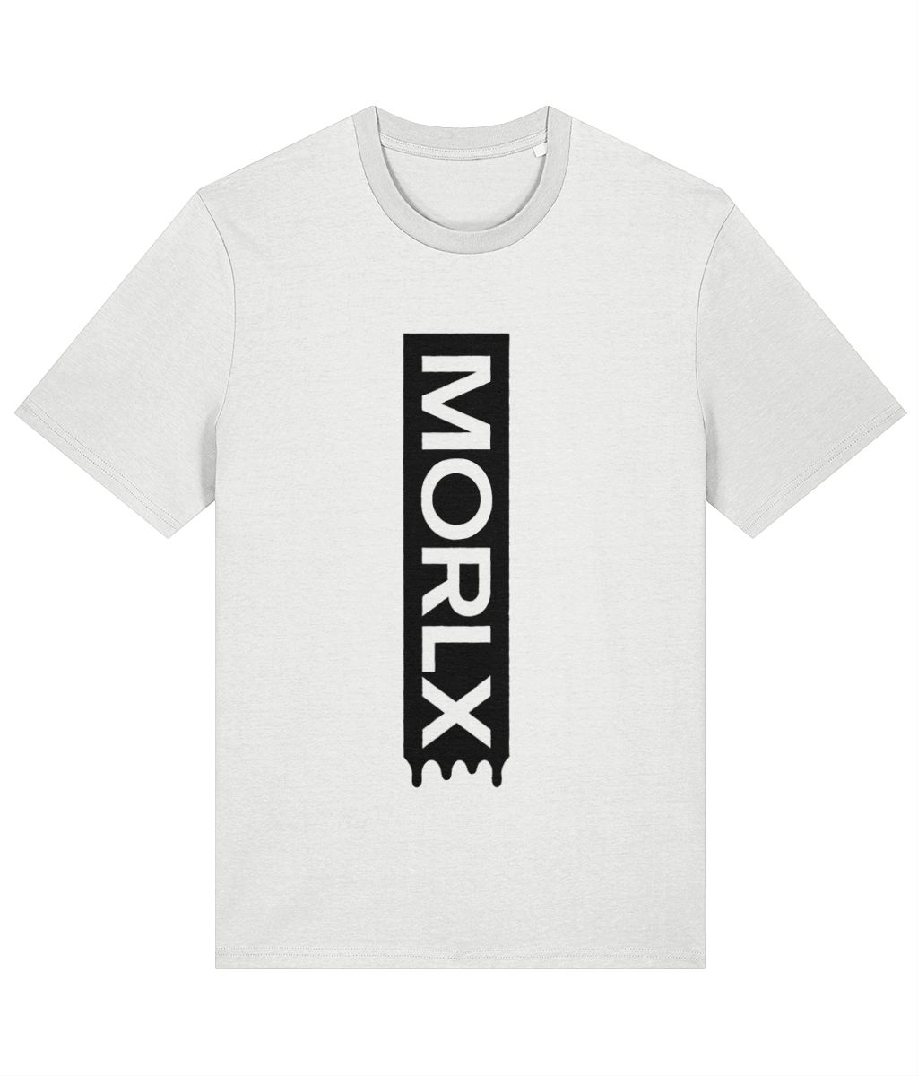 MORLX “Drip Stack” T-Shirt – White & Black
