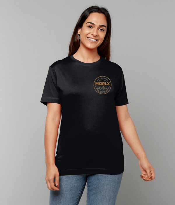 MORLX Women’s Signature Logo T-Shirt – Black & Orange / Multi-Colour Options - Image 2